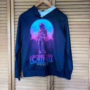 Fortnite Blue Battle Royale Sweater Boys Size Large